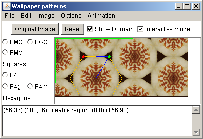 Displaying the tileable region