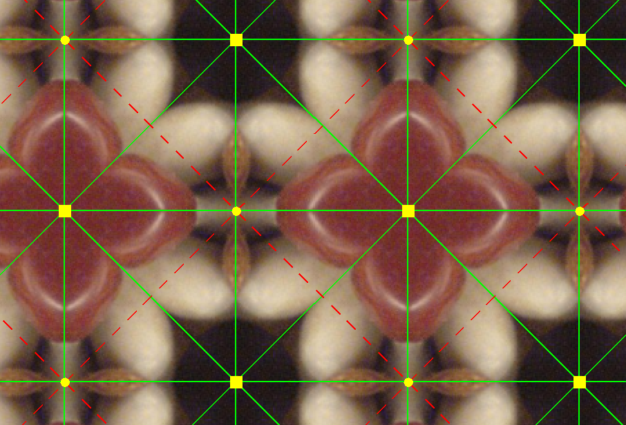 Displaying the tessellation with rotation points